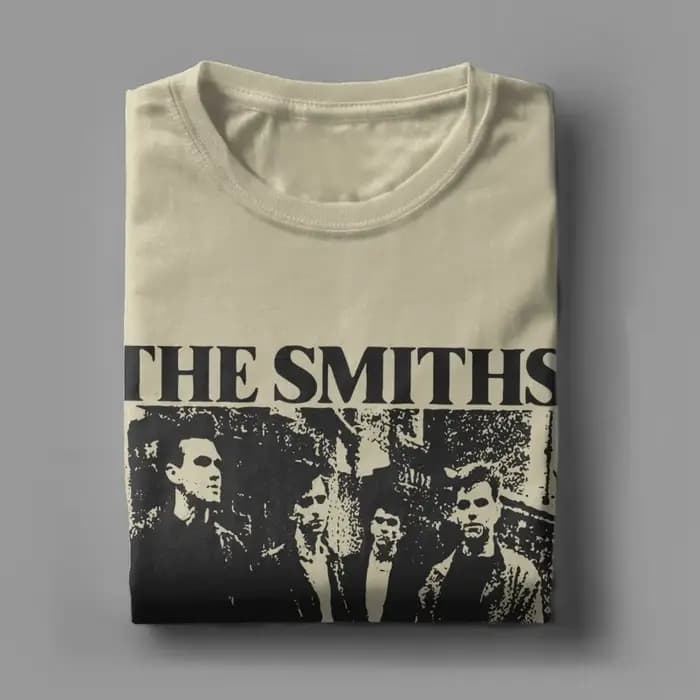 The Smiths Vintage crayon dessin Style T-Shirt pour hommes musique décontracté pur coton