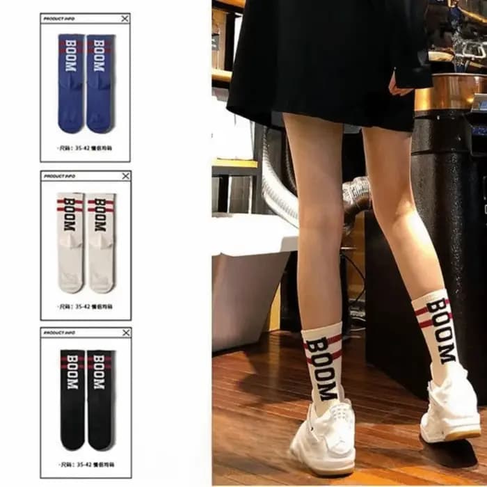 Chaussettes Hip Hop avec lettres à la mode