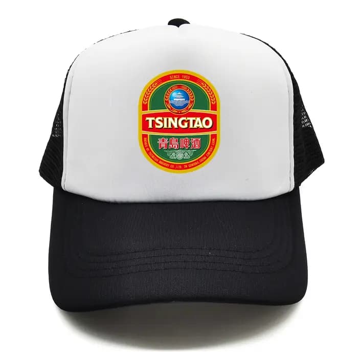 Tsingtao bière camionneur casquette hommes drôle casquettes de Baseball Cool été unisexe maille filet chapeau