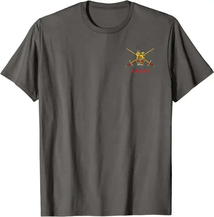 T-Shirt à manches courtes pour hommes, en coton, décontracté, à col rond, pour l'été, pour l'entraînement des anciens combattants de l'armée britannique