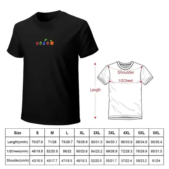 T-shirt Fruit by Eric Carle, t-shirt décontracté résistant aux taches