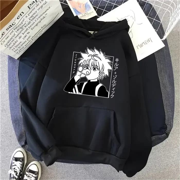 Hunter X Hunter Anime sweat à capuche pour hommes femmes Kurapika Manga sweats polaire automne hiver gothique Harajuku pull à capuche