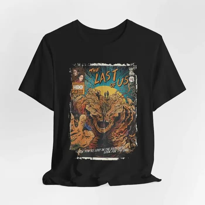 Esthétique The Last of Us Vintage Halloween film d'horreur Streetwear graphique unisexe T-Shirt à manches courtes