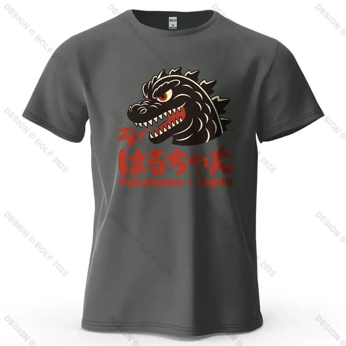 Monster Head féroce imprimé hommes T-Shirt 100% coton surdimensionné Pop Culture graphique t-shirts pour haut pour femme