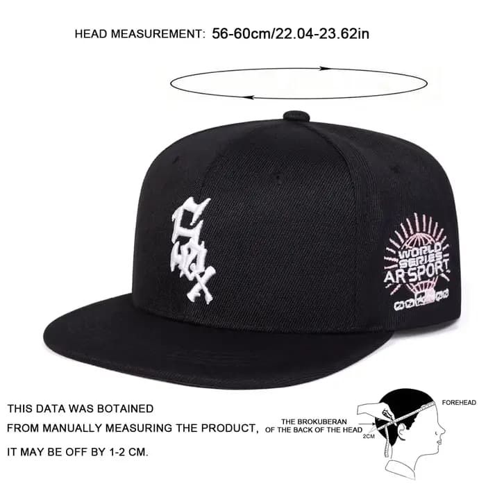 Chapeaux Hip-hop brodés de lettres SOX unisexes
