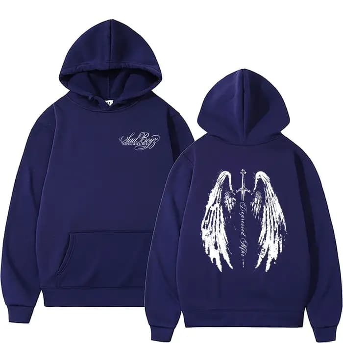 Vente flash - Sweat à capuche Rapper Junior H Sad Boyz pour homme et femme