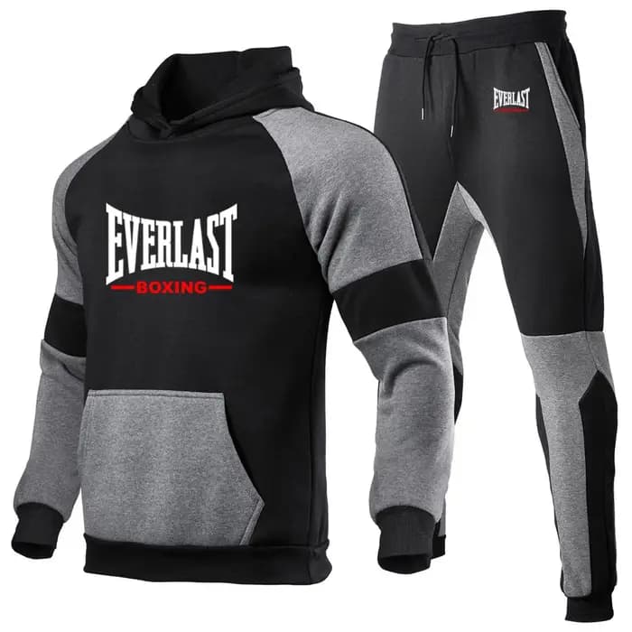Everlast 2025 printemps automne hommes nouvelle haute qualité sweats à capuche couverture en coton + pantalons de survêt