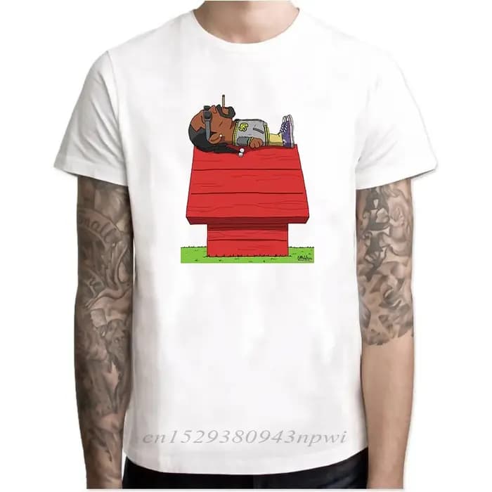 Snoop Dogg-T-shirt à manches courtes en coton pour homme