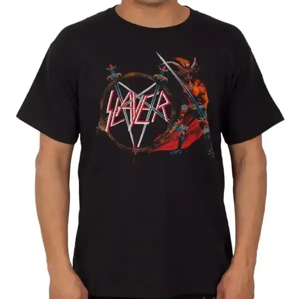 T-shirt graphique Slayer Band unisexe pour hommes et femmes
