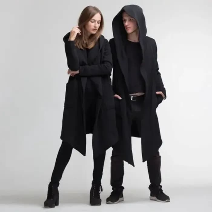 Veste cardigan surdimensionnée à capuche – Manteau chaud de printemps unisexe