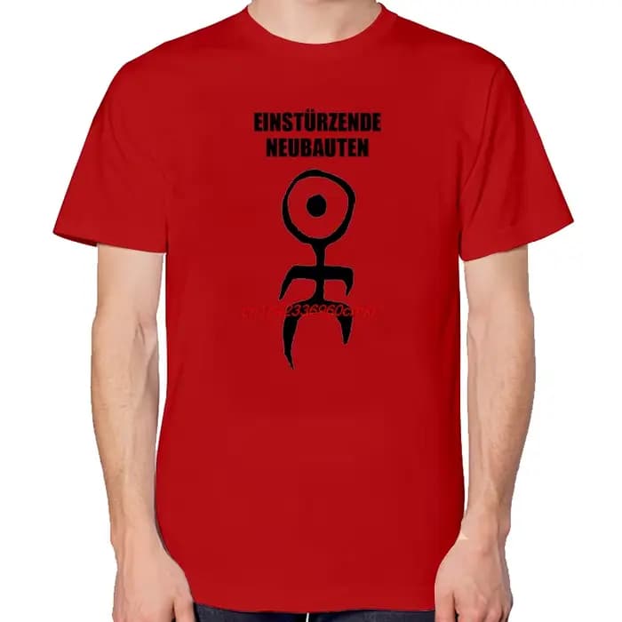 Einstürzende Neubauten Logo Cool rétro graphique T-Shirts coton nouvelles chemises