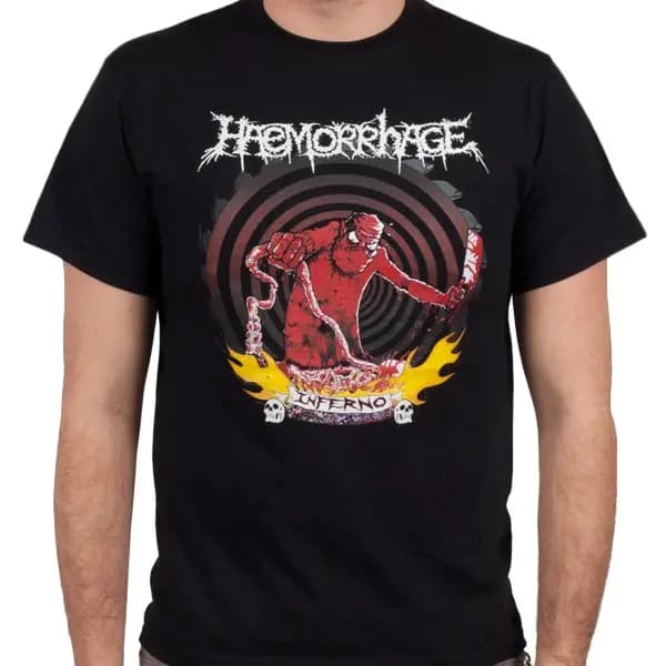 T-shirt en coton avec image graphique Haemorrhage Grume pour hommes et femmes