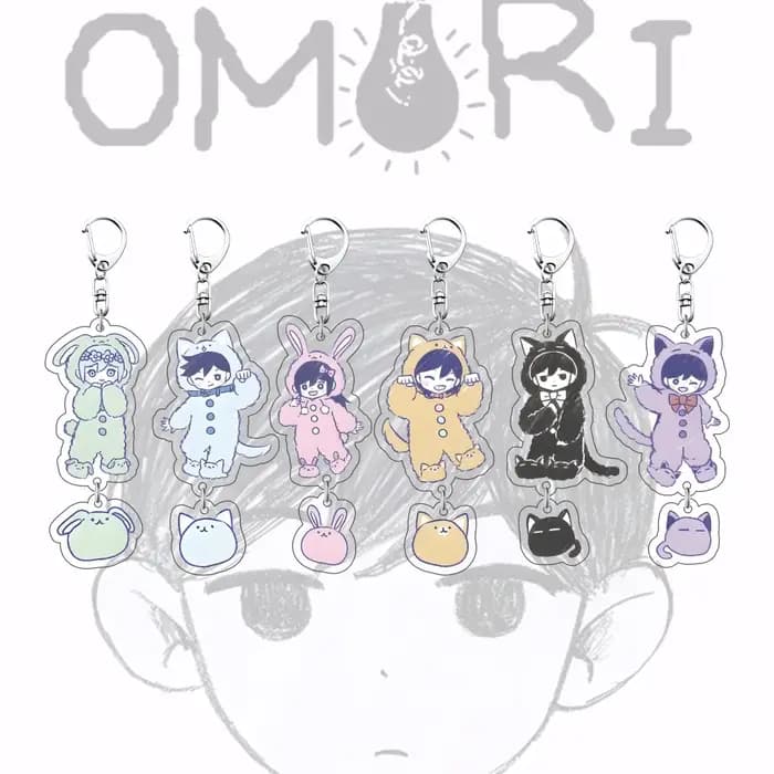 Pendentif en acrylique Anime OMORI 6CM