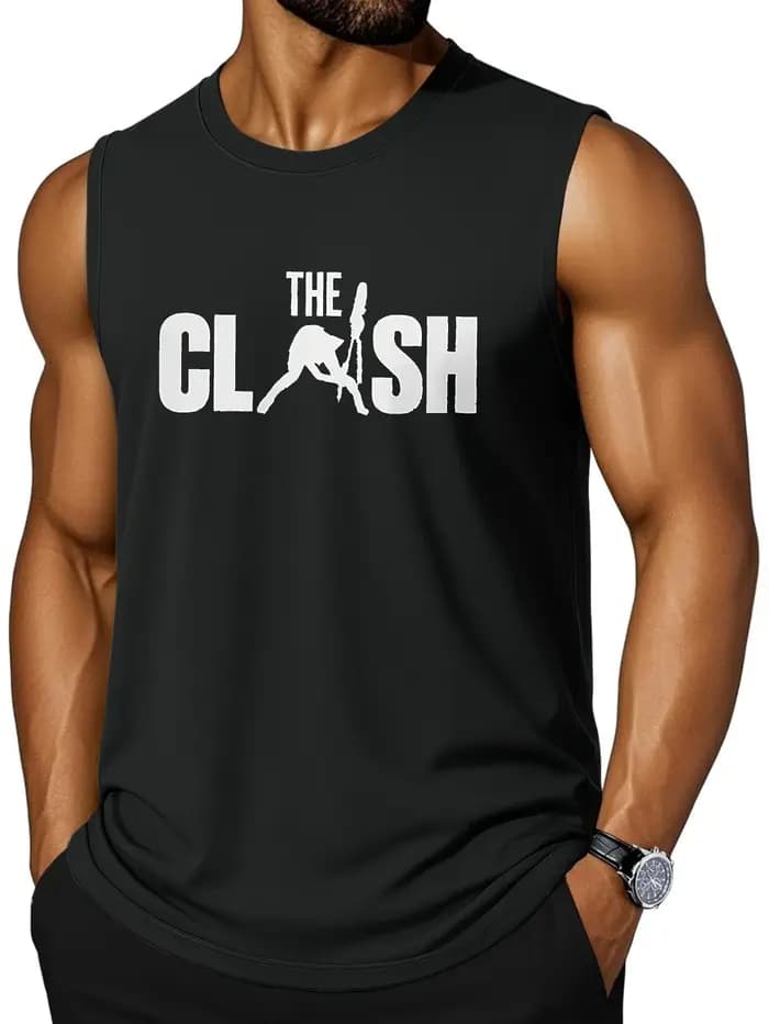CLOOCL The Clash Logo Design – débardeur imprimé avec logo