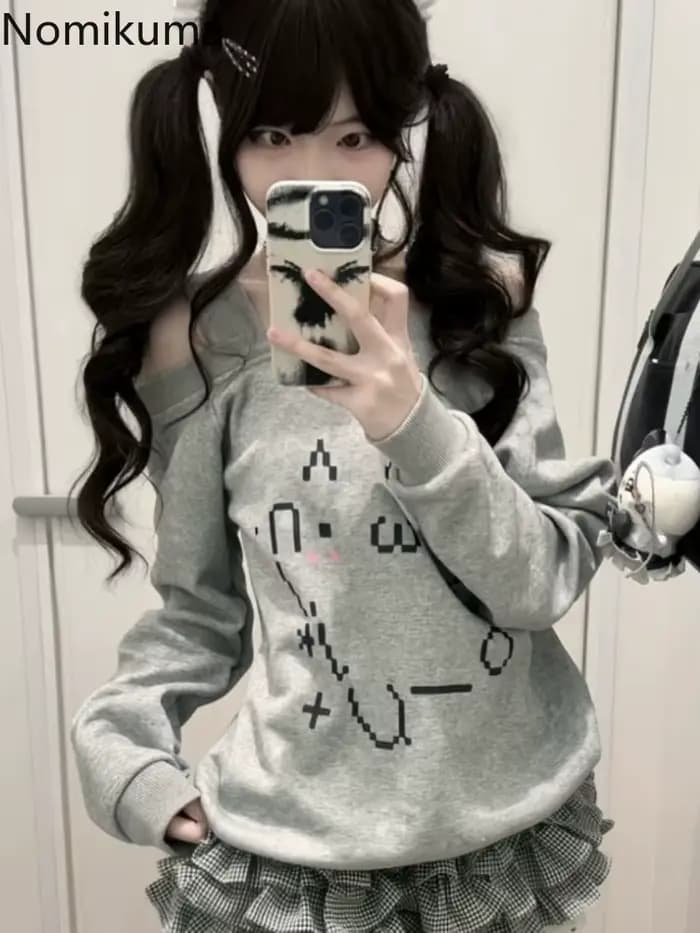 Sweat à capuche japonais pour femmes