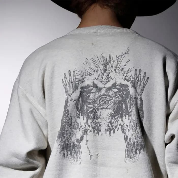 Yao mode Saint de Michael Graffiti imprimé pull de luxe Streetwear surdimensionné Y2k haute qualité