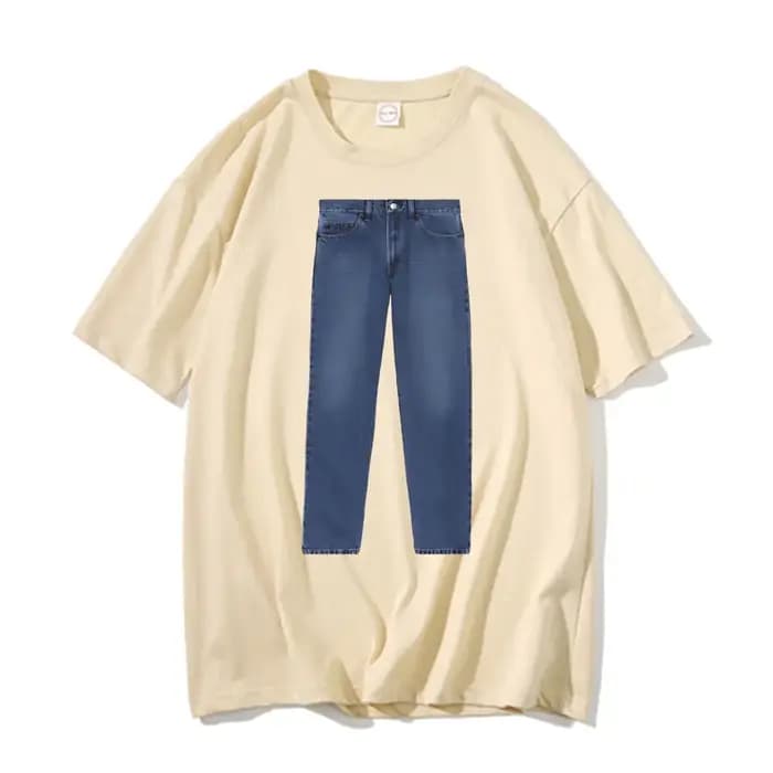 Drôle jean blague Meme T-shirt hommes femmes marque de mode coton