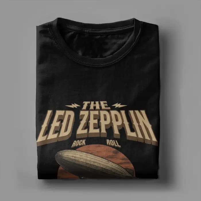 Hommes T-Shirt Led Zeppelins ange Zeppelin drôle pur coton