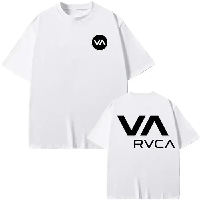 T-shirt RVCA noir en coton pour l'été