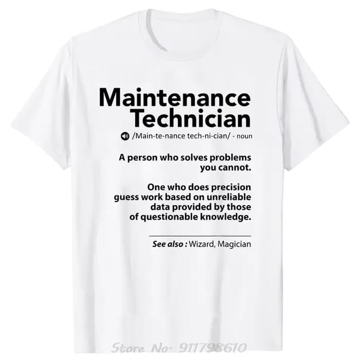T-shirt surdimensionné pour ouvrier d'entretien drôle