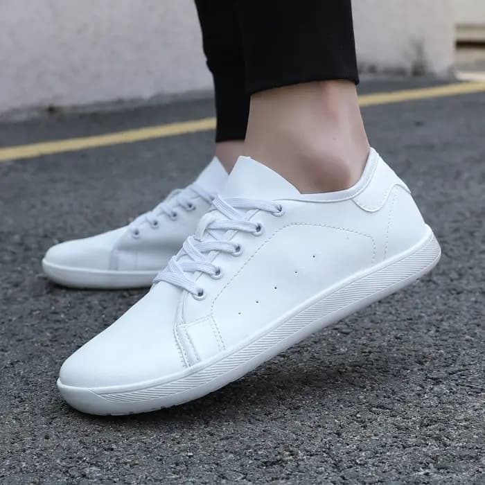 Oiaano bout large pieds nus femme blanc Sneaker homme chaussures en cuir unisexe minimaliste respirant confort en plein air course travail
