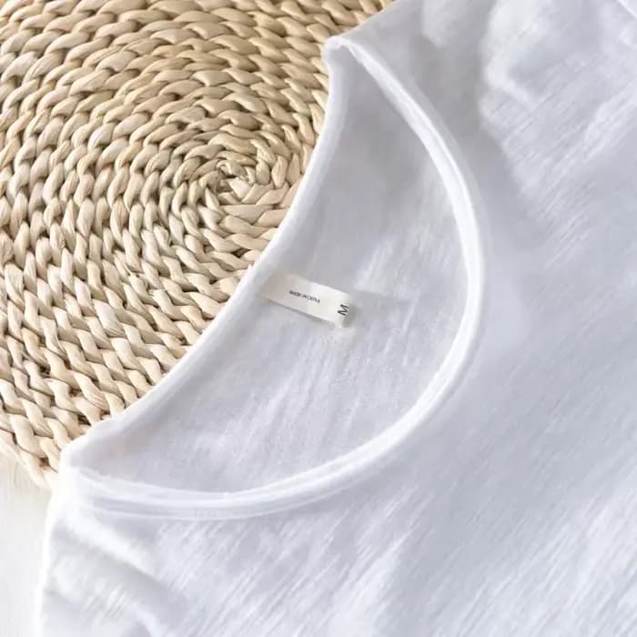 T-Shirt rétro à bords bruts pour hommes