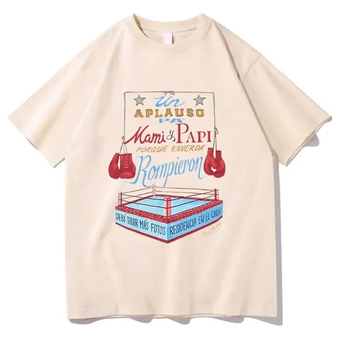 Bad Bunny DTMF Merch boxe T-Shirt hommes/femmes