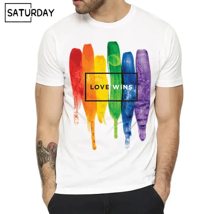 T-shirt arc-en-ciel unisexe unisexe