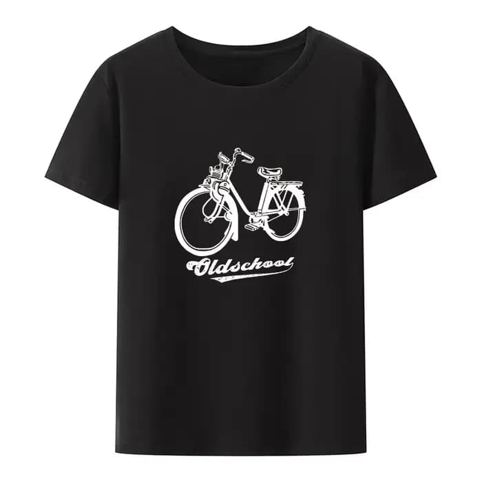 T-shirt unisexe à manches courtes Velo Solex Bike Print pour hommes et femmes, Streetwear décontract