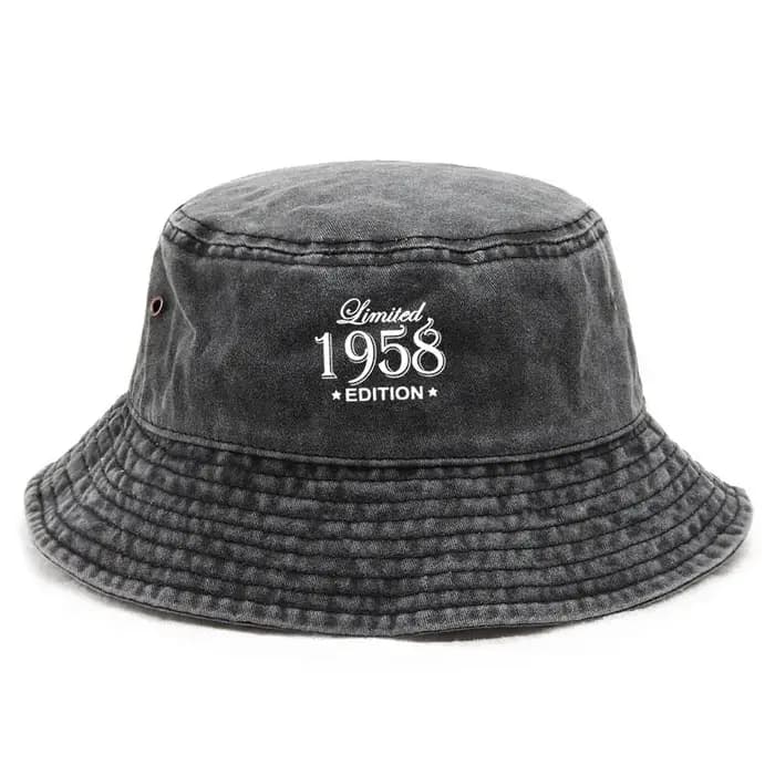 Casquette de pêcheur vintage 1958, style old school, en coton délavé, casquette bob rétro, chapeau d