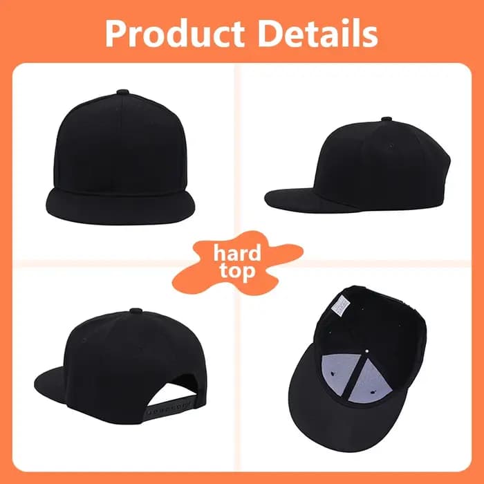 Chapeau Snapback Hip-hop brodé personnalisé pour hommes et femmes