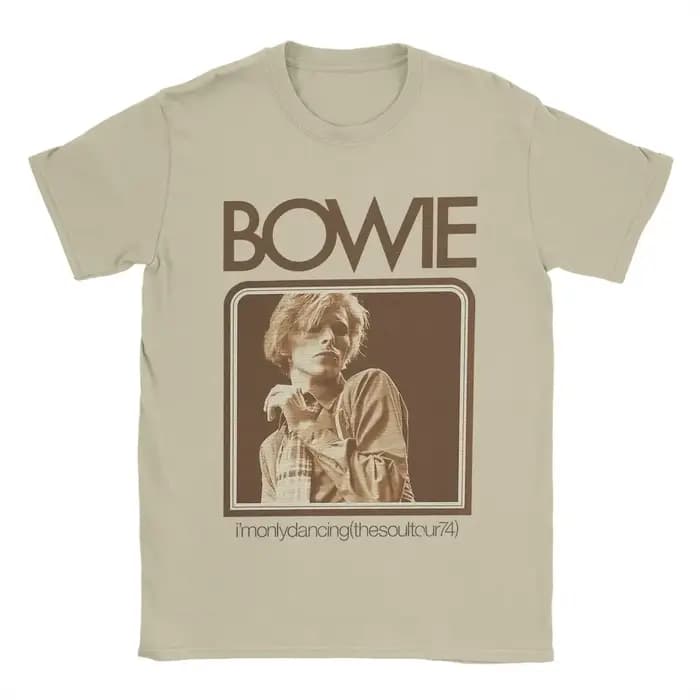David Bowie chanteur graphique hommes T-shirt haute qualité coton à manches courtes col rond hauts femmes t-shirts