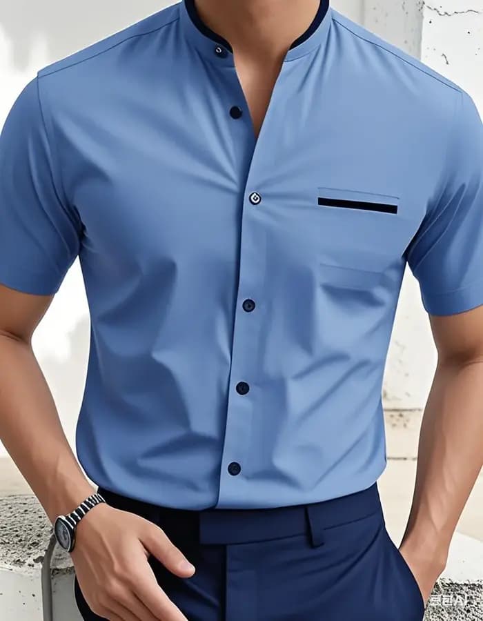 Chemise Homme Neuf Couleurs Imprimée en 3D
