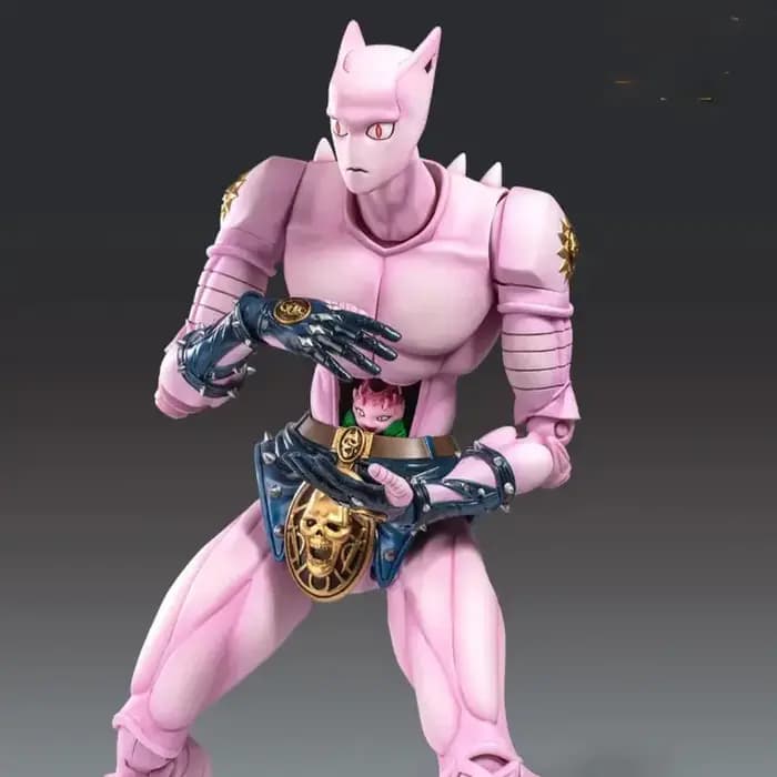 Hot Killer Queen Jojo Bizarre Adventure Part 4 Diamond Is Unbreakable Super Action Statue Boxed Collectible Anime Model Toy