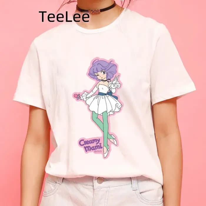 T-shirt à manches courtes pour femme, vêtement mignon, Kawaii, avec dessin animé, impression maman,