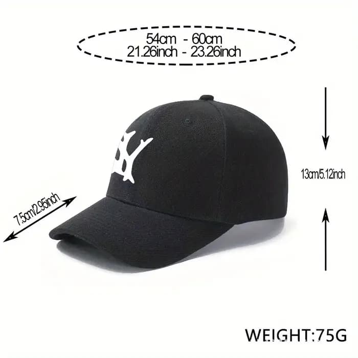 Casquette de baseball snapback avec imprimé NY
