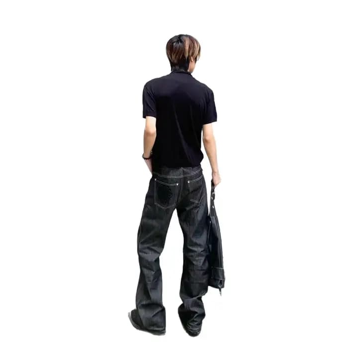 Jeans droits de style japonais