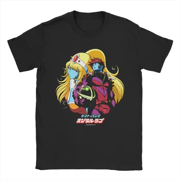 DAFT PUNK et Leiji Matsumoto T-Shirt d'été cool pour hommes, 100% coton, col rond, grande taille, T-