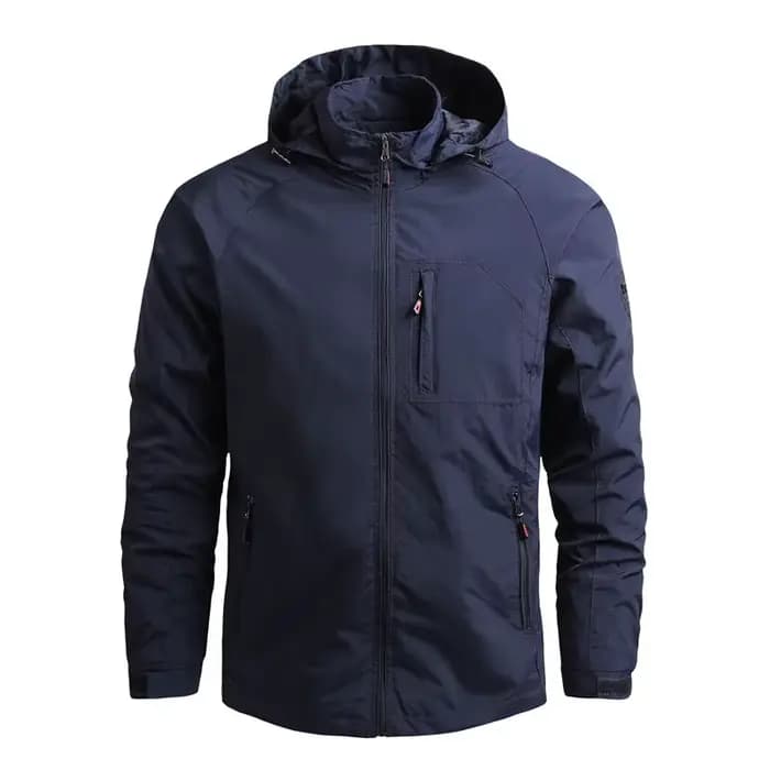 Veste à capuche coupe-vent imperméable pour homme, manteau léger, style militaire, décontracté, idéa