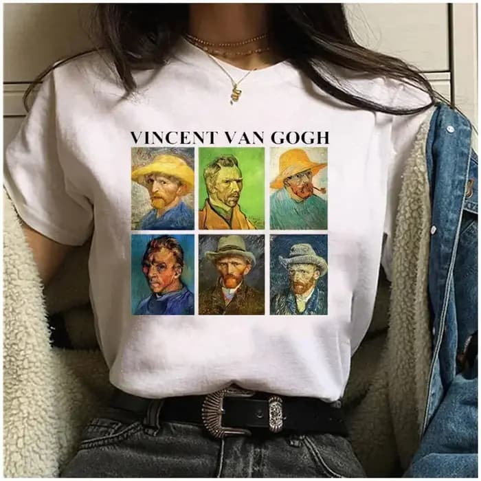 Offre spéciale T-Shirt femmes Van gogh imprimé femme