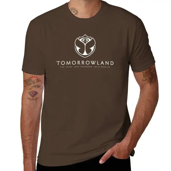 T-shirt uni Tomorrowland Festival pour hommes