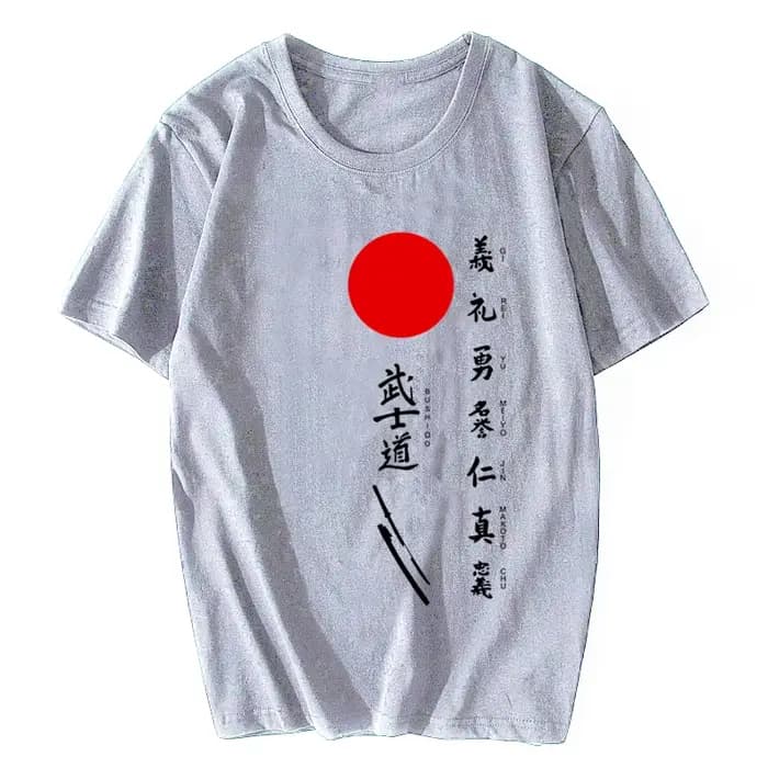 T-shirt samouraï japonais Oke ji pour hommes