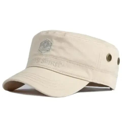 Nouvelles casquettes militaires en coton pour hommes Printemps-Été 2026 – Casquette plate brodée