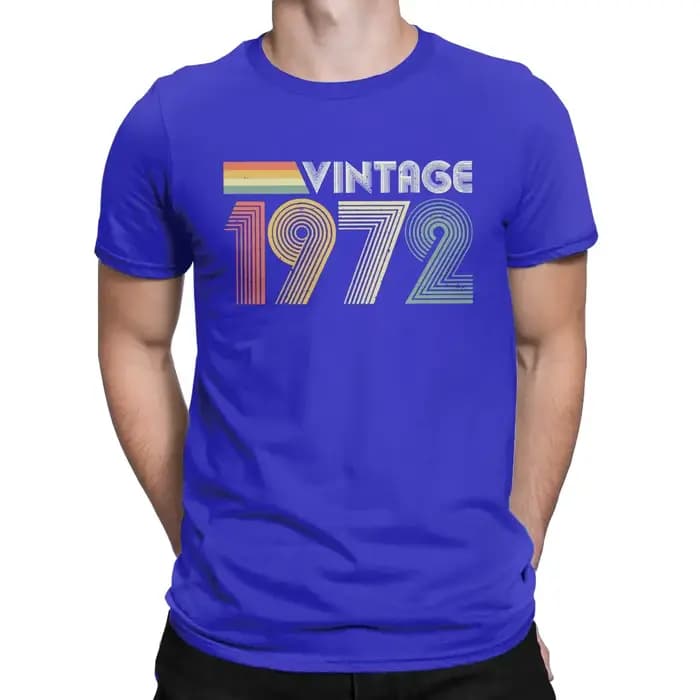 T-Shirt Vintage en pur coton pour hommes