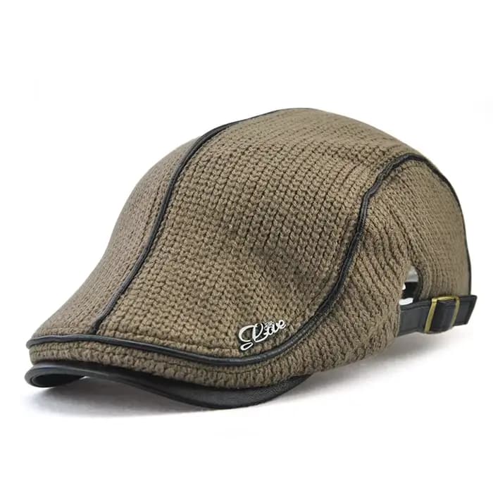 JAMONT 2019 haute qualité marque tricoté béret Casquette Homme en cuir