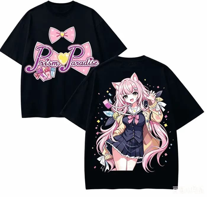 T-shirt PriPara Anime Lover en coton Harajuku
