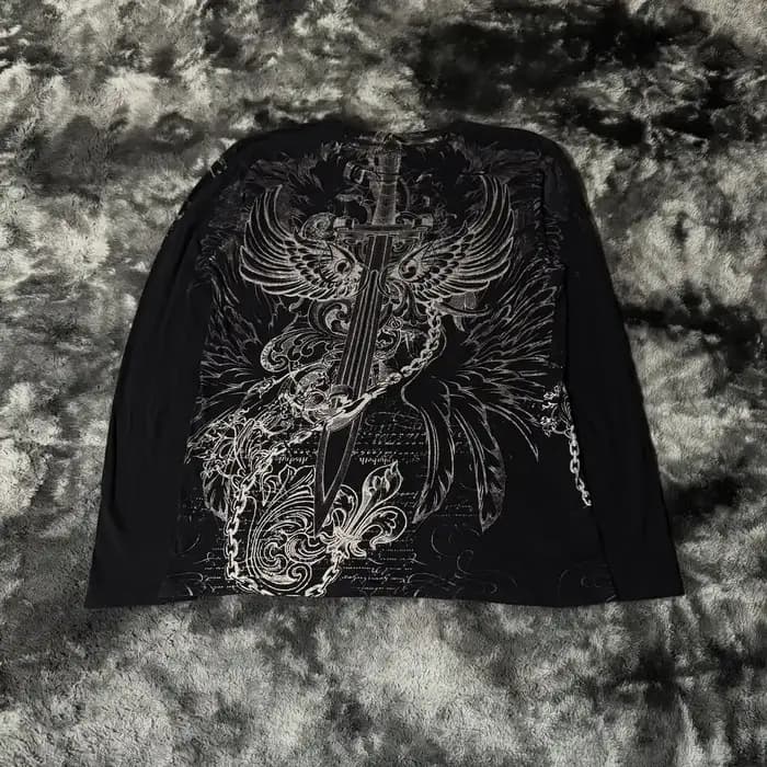 Sweat-shirt gothique noir pour hommes