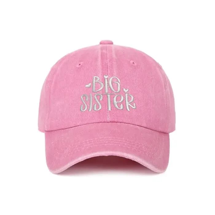 Casquettes tendance en coton délavé pour frères et sœurs