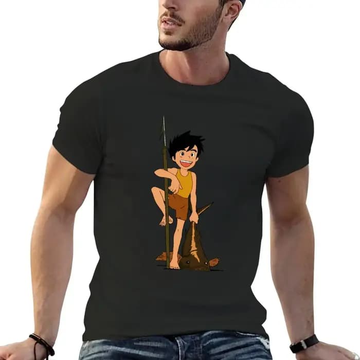 Conan The Future Boy Illustration Fan Art T-Shirt personnalisé pour hommes, médicaments T-Shirt pers