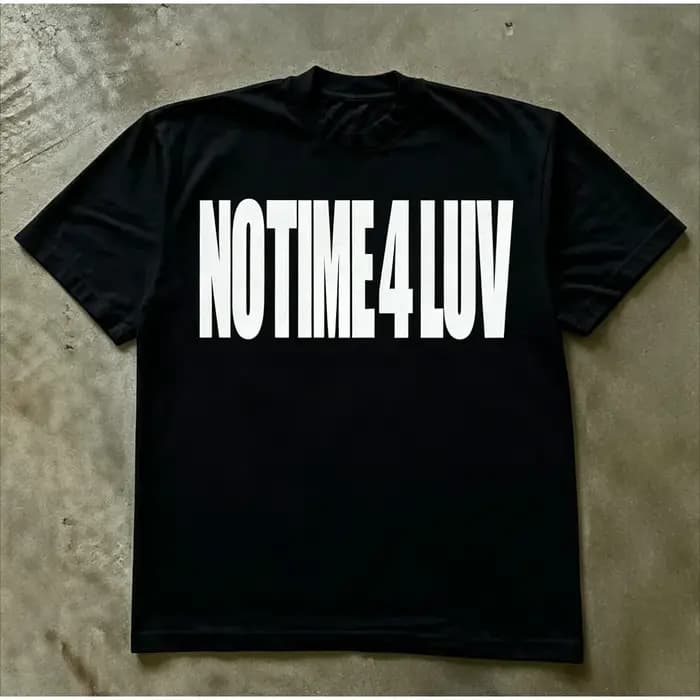 Nouveau T-shirt graphique NO TIME 4 LUV 2026 pour homme